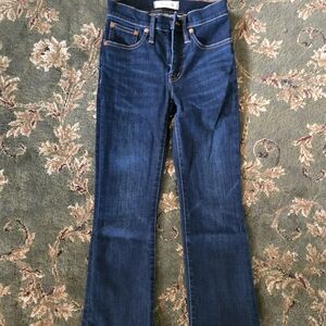 Madewell Dark Blue Straight Leg Jeans